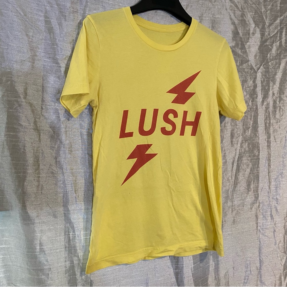 LUSH tshirt, no tags probably Men’s S, has small mark on lower back see last pic